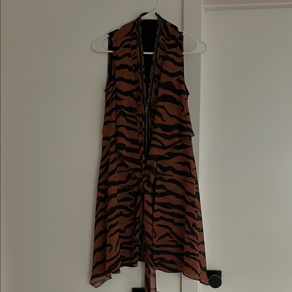 Zayda Zebra Print Dress